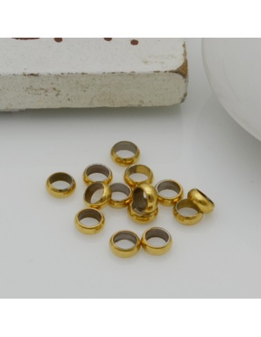 Distanziatori rondella oro in Acciaio anellini chiusi 20 pz per bigiotteria