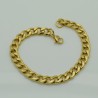BRACCIALE CATENA GOURMETTE PLACCATO IN ORO 21 cm larghezza 7.5 mm in acciaio ottima qualità per le tue creazioni