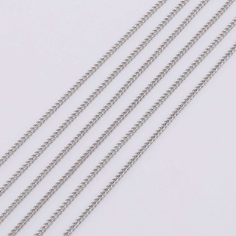 Catena grumetta piatta in ottone 0.7 x 1.3 mm 1 mt Gioie d'Oriente