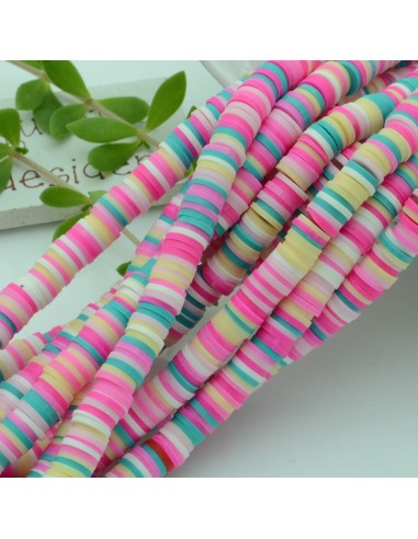 fili Rondelle Pasta Polimerica col mix 39/40 cm Polimero Perline Heishi per le tue creazione