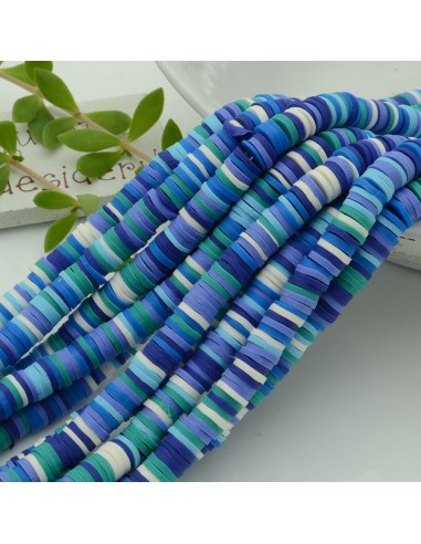 fili Rondelle Pasta Polimerica col mix 39/40 cm Polimero Perline Heishi per le tue creazione
