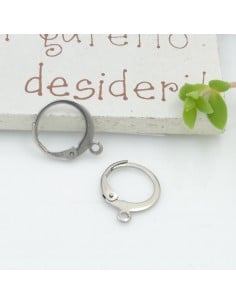 Base monachella tonda chiusa a molla in acciaio inox 12x14.5mm 2pz | GDO 2