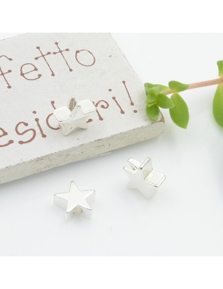 Distanziatori stella piatti in ottone 8.5 mm 2pz color Gioie d'Oriente