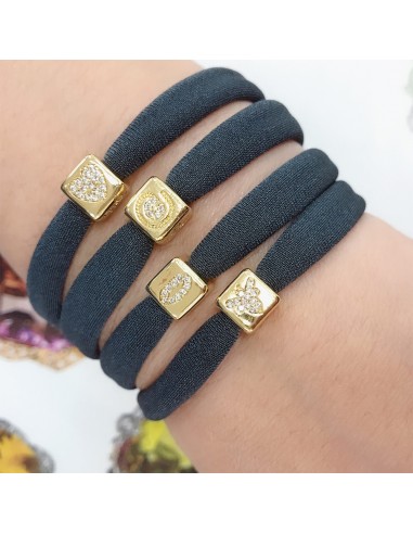 Cubetti strass oro vari disegni 7.5 mm foro 3.5 mm 1 pz per le tue creazioni fai da te!!