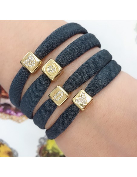Cubetti strass oro vari disegni 7.5 mm foro 3.5 mm 1 pz per le tue creazioni fai da te!!