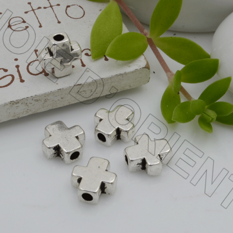 Distanziatori croce piatti in metallo 8.5 mm 10pz Gioie d'Oriente