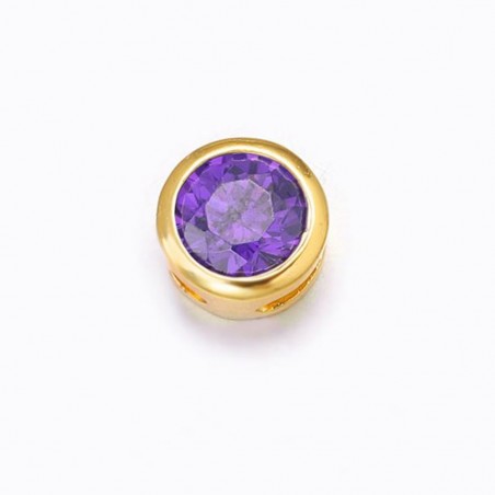 ciondolino punto luce in zirconi  1 pz varia colori e misure  PER BRACCIALE E COLLANA per fai da te 