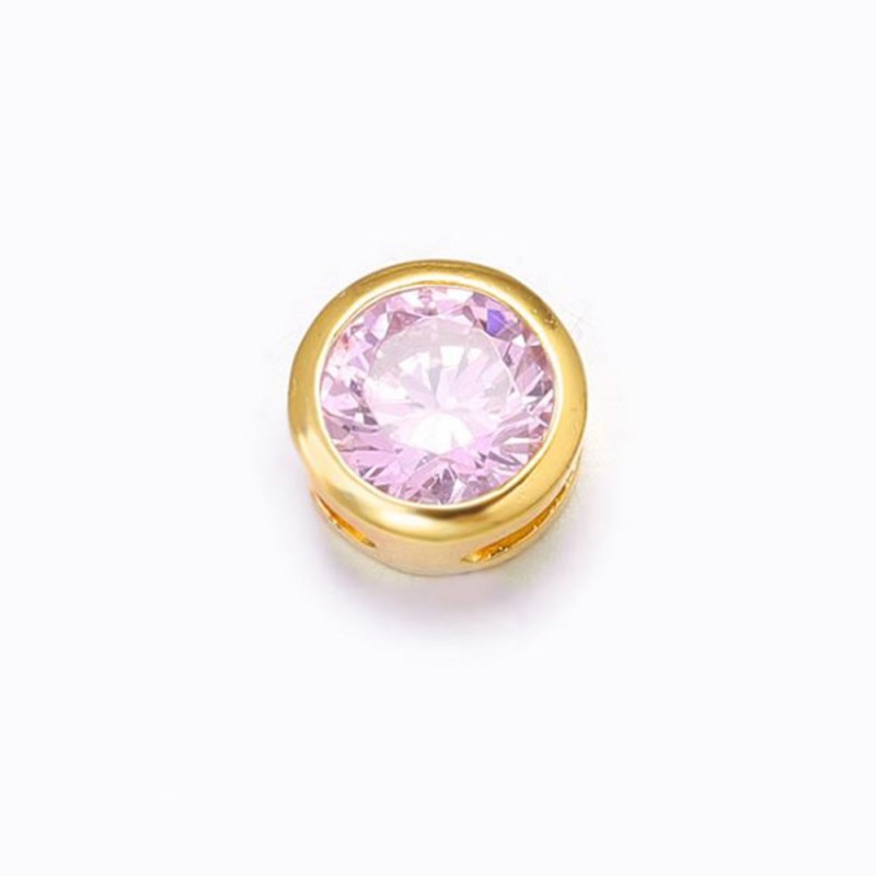 ciondolino punto luce in zirconi  1 pz varia colori e misure  PER BRACCIALE E COLLANA per fai da te 