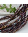 Filo cristallo Rondelle metallic 2.5 x 3.5 mm briolette 125 a 145pz per le tue creazioni GDO