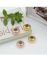 chiusura a pallina gomma siliconica 7 mm foro 2.5 mm per bracciale in ottone 2 pz per tuoi gioielli