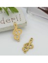 Connettore a forma di Chiave di Violino in Acciaio inossidabile 18.5x9mm 1pz | GDO