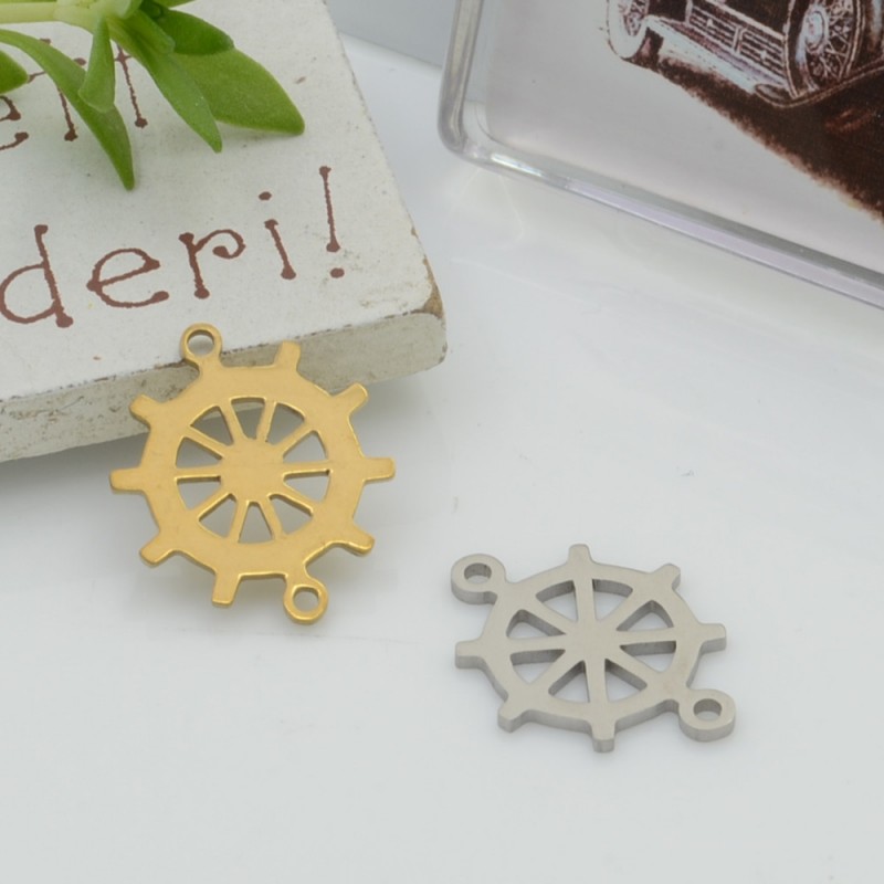 Connettore a forma di Timone in Acciaio inossidabile 17x15mm 1pz | GDO