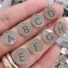 Ciondolo Lettera dell'Alfabeto in Acciaio Argento rodio 12mm 1pz | GDO