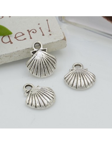 Ciondoli Charms pendente a forma di conchiglia 11.5 x 14 mm 8pz per le tue creazioni!!!