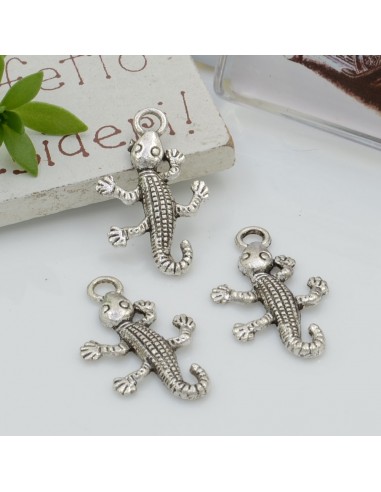 Ciondoli Charms pendente a forma di geco 15 x 25 mm 8pz per le tue creazioni!!!