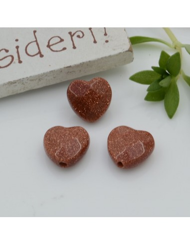 Pietre dure a forma di cuore pietra del sole sfaccettata 10 mm 2 pz per orecchini bracciali collana per le tue creazioni!!!