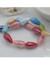 Perle a forma di Goccia in Ceramica smaltata colore Mix 10x20mm 16pz | GDO