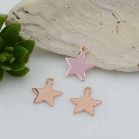 Ciondolo stellina in argento 925 rodiato 8 x 7 mm 1pz Gioie d'Oriente