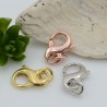 Moschettone chiusura a forma di infinito 12 x 9 mm in argento 925% per le tue creazioni!!!
