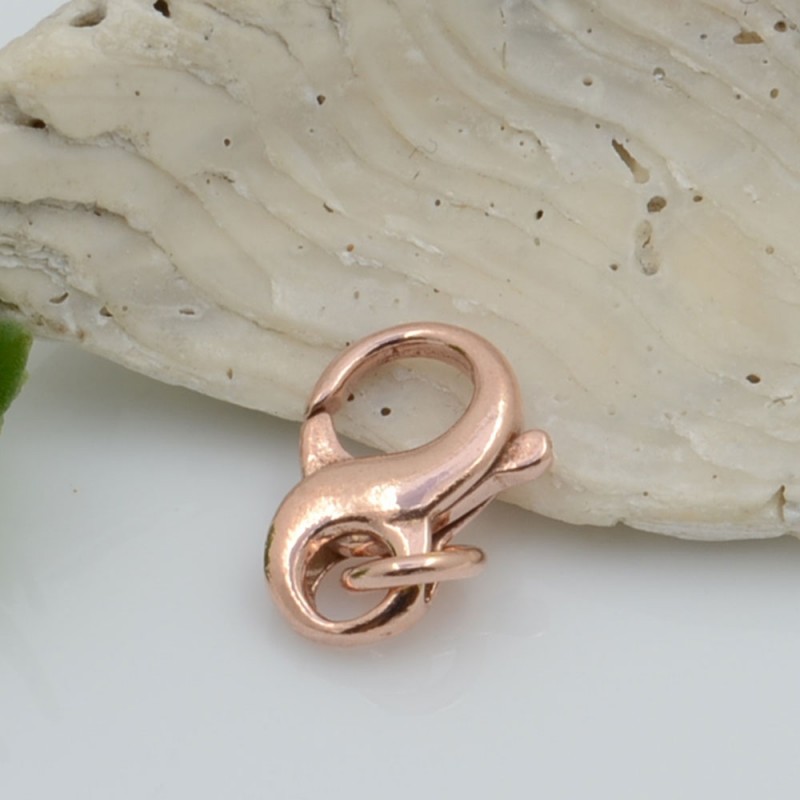 Moschettone chiusura a forma di infinito 12 x 9 mm in argento 925% per le tue creazioni!!!