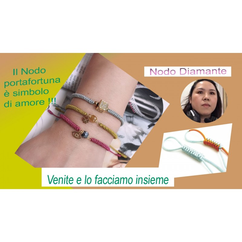 Il Nodo Diamante portafortuna è simbolo di amore