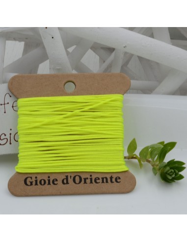 5 MT CORDINO FILO COLORE GIALLO FLUO 31 PER BRACCIALE E COLLANA per fai da te