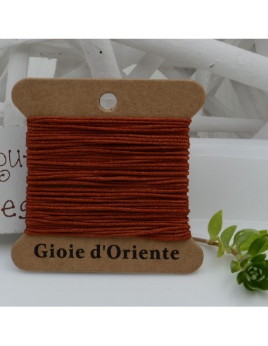 5 MT CORDINO FILO COLORE MATTONE 45 PER BRACCIALE E COLLANA per fai da te