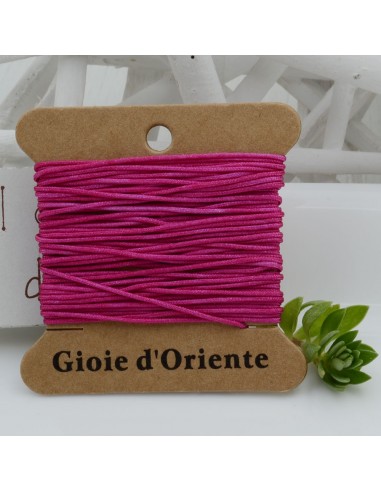 5 MT CORDINO FILO COLORE FUCSIA SCURO 14 PER BRACCIALE E COLLANA per fai da te