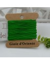 5 MT CORDINO FILO COLORE VERDE 12 PER BRACCIALE E COLLANA per fai da te