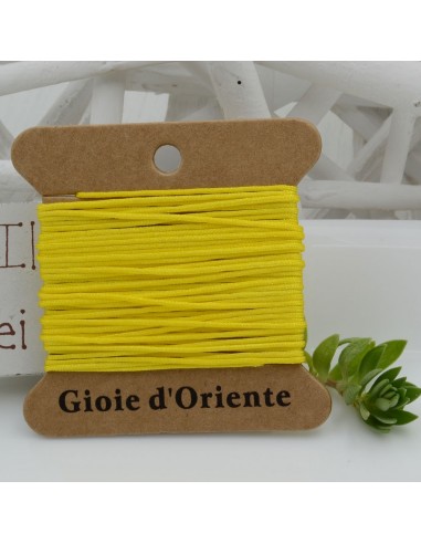 5 MT CORDINO FILO COLORE GIALLO 20 PER BRACCIALE E COLLANA per fai da te