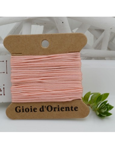 5 MT CORDINO FILO COLORE ROSA ANTICO 50 PER BRACCIALE E COLLANA per fai da te
