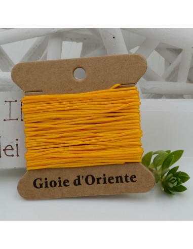 5 MT CORDINO FILO COLORE GIALLO SCURO 5  PER BRACCIALE E COLLANA per fai da te