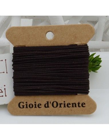5 MT CORDINO FILO COLORE MARRONE SCURO 7 PER BRACCIALE E COLLANA per fai da te