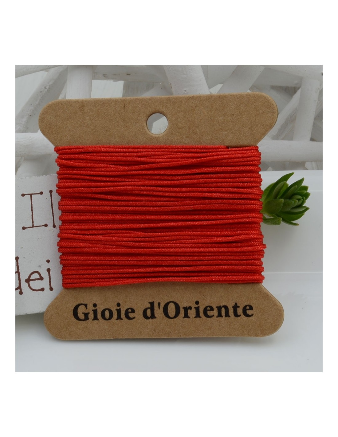 Cordino col ROSSO per Braccialetti e Collane Personalizzate Gioie