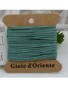 5 MT CORDINO FILO COLORE VERDE SALVIA 18 PER BRACCIALE E COLLANA per fai da te