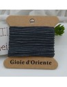 5 MT CORDINO FILO COLORE GRIGIO SCURO 44 PER BRACCIALE E COLLANA per fai da te
