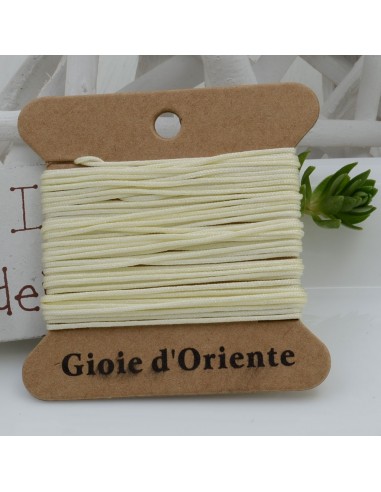 5 MT CORDINO FILO COLORE PANNA 36 PER BRACCIALE E COLLANA per fai da te