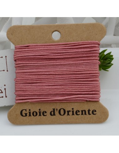 5 MT CORDINO FILO COLORE CAMELIA 51PER BRACCIALE E COLLANA per fai da te