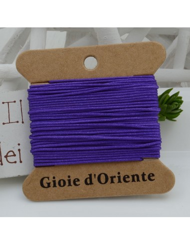 5 MT CORDINO FILO COLORE VIOLA 6 PER BRACCIALE E COLLANA per fai da te