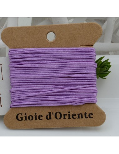 5 MT CORDINO FILO COLORE LILLA SCURO 15 PER BRACCIALE E COLLANA per fai da te