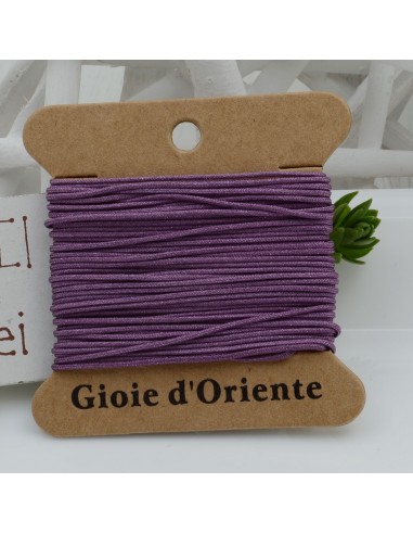 5 MT CORDINO FILO 0.8 MM COLORE PRUGNA PER BRACCIALE E COLLANA per fai da te