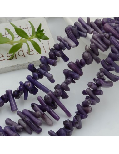 filo pietre ramo corallo liscio colore ametista 8 - 17 mm circa 110 pz  40 cm  per i tuoi  gioielli alla moda!!