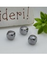 Pietre dure a forma di cubo sfaccettato ematite 5 mm 1 pz per le tue creazioni!!!