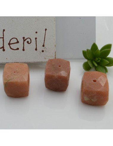 Pietre dure a forma di cubo sfaccettato pietra del sole 10 mm 1 pz per le tue creazioni!!!