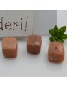 Pietre dure a forma di cubo sfaccettato pietra del sole 10 mm 1 pz per le tue creazioni!!!
