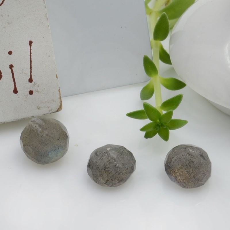 Pietre dure labradorite a forma di goccia sfaccettata 8 mm 1 pz per le tue creazioni!!!
