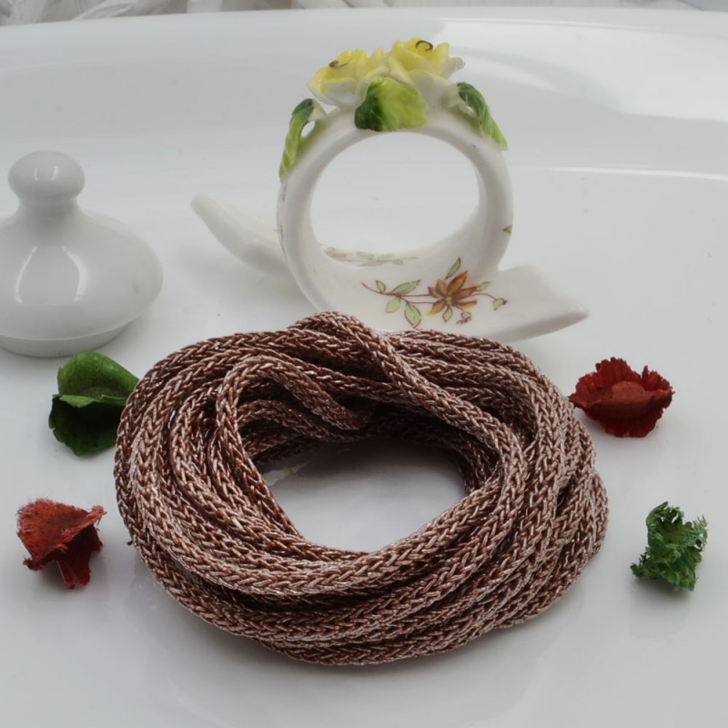 Filo Tricotin Lurex colore cammello 4mm 3mt GDO