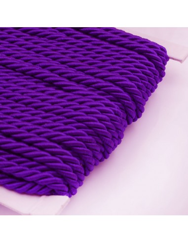 Filo cordino ritorto 3 capi intrecciati viola spessore 3.5 mm 3MT per le tue creazioni n 37