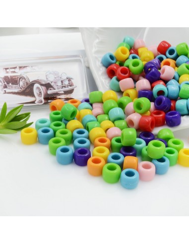 Rondelle in plastica colorata mix c 6x9mm foro 4mm 250pz  | GDO