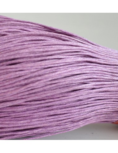 Cordoncino Cotone Cerato Lilla spessore 1mm lunghezza 70mt tecnica macramè GDO | Gioie d'Oriente